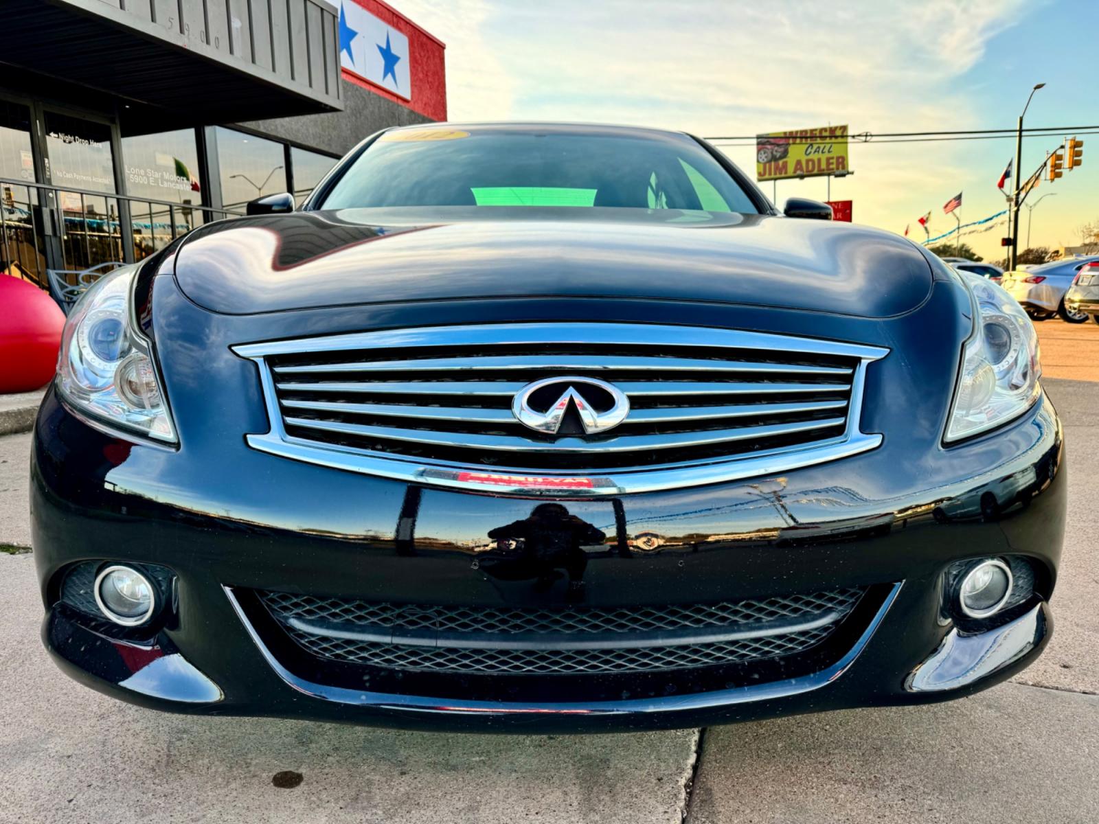 2012 BLACK INFINITI G37X (JN1CV6AR9CM) , located at 5900 E. Lancaster Ave., Fort Worth, TX, 76112, (817) 457-5456, 0.000000, 0.000000 - This is a 2012 INFINITI G37X 4 DOOR SEDAN that is in excellent condition. There are no dents or scratches. The interior is clean with no rips or tears or stains. All power windows, door locks and seats. Ice cold AC for those hot Texas summer days. It is equipped with a CD player, AM/FM radio, AUX po - Photo #1
